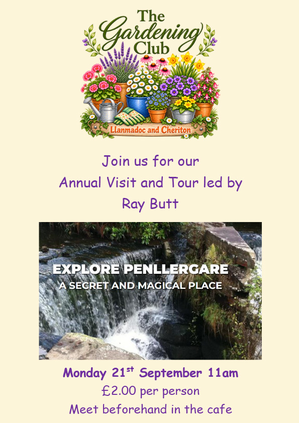 Gardening Club, September Event Poster